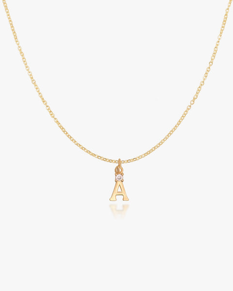 Gold filled Monogram Necklace – donebetter