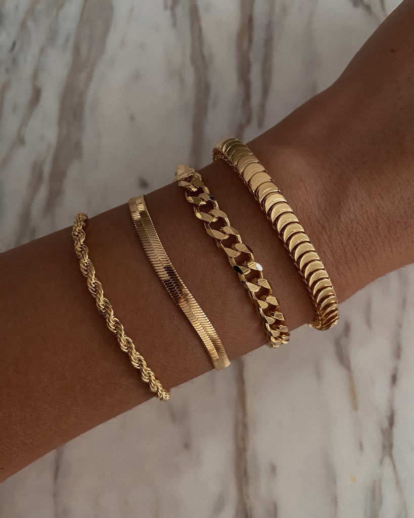 Lola Rope Chain Bracelet / Gold-Filled - Midori Jewelry Co.