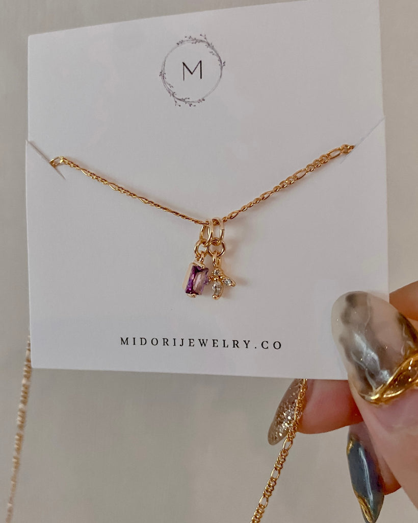 Charms Marquise Pavé Charm / Gold-Filled Midori Jewelry Co.