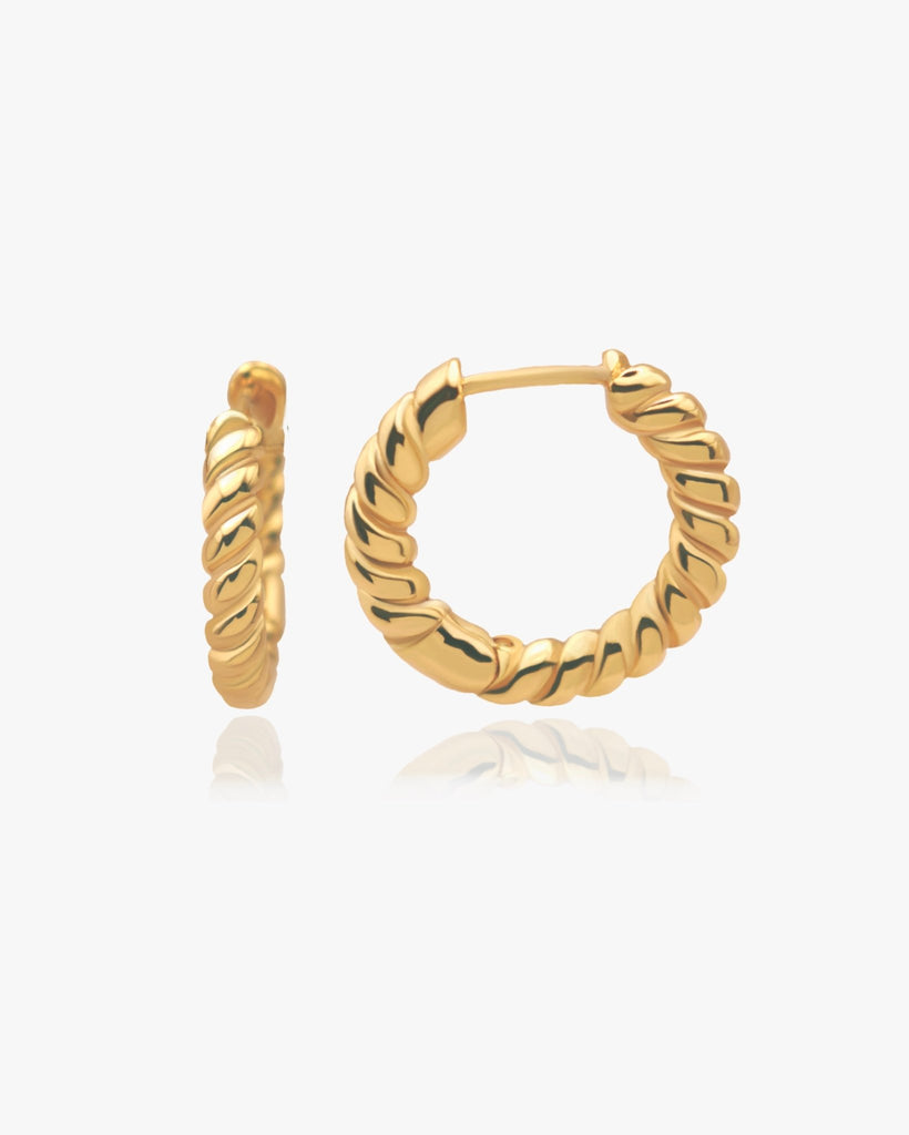 Milano Croissant Hoops / Gold-Filled - Midori Jewelry Co.