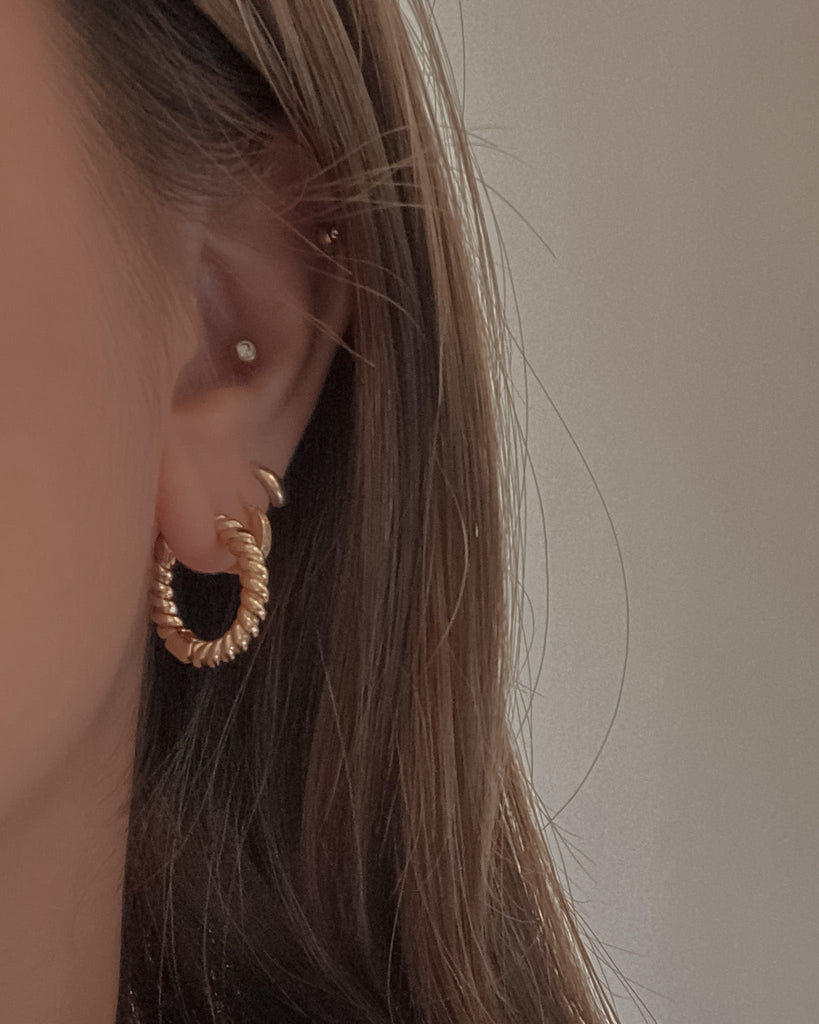 Hoop Earrings Milano Croissant Hoops / Gold-Filled Midori Jewelry Co.