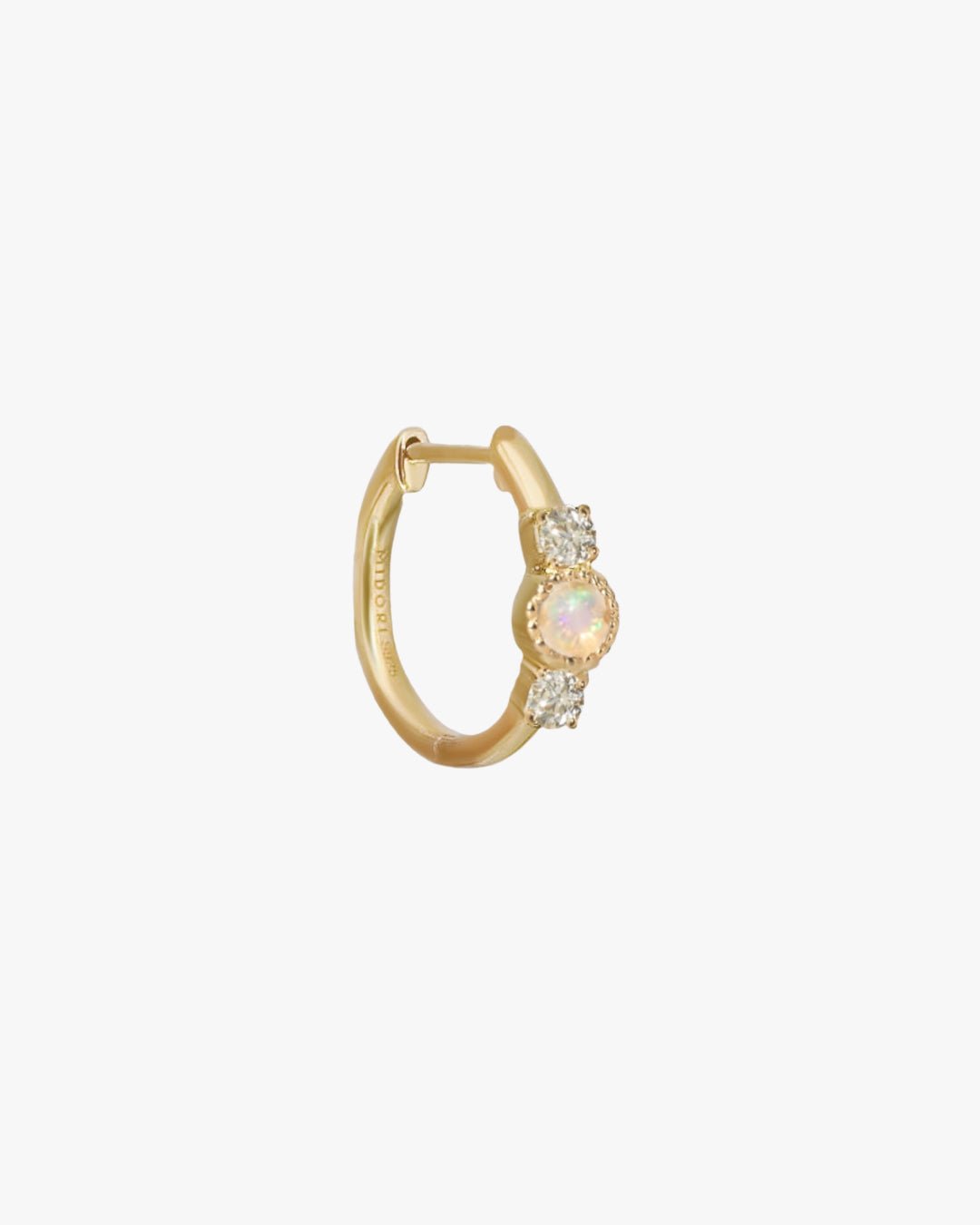 Nebula Opal Hoop / Gold Vermeil (Ready to Ship) - Midori Jewelry Co.