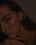 Nebula Opal Hoops (Single) / Gold Vermeil (Ready to Ship) - Midori Jewelry Co.