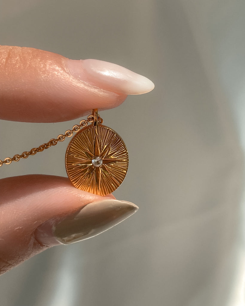 Pendant Necklace North Star Pendant Necklace / Gold Vermeil Midori Jewelry Co.