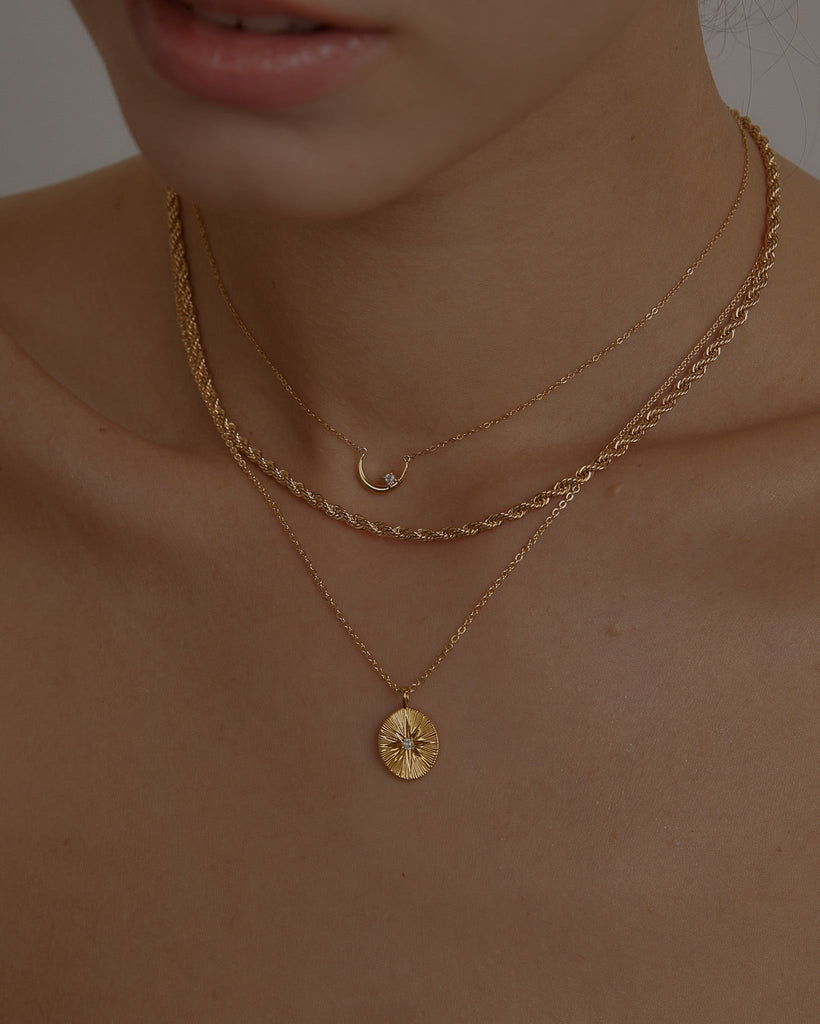 North Star Pendant Necklace / Gold Vermeil (Ready to Ship) - Midori Jewelry Co.
