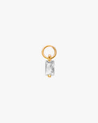 Rectangle CZ Charm / Gold-Filled - Midori Jewelry Co.