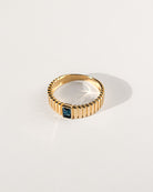 Rings Saturn Ribbed Ring / Gold Vermeil Midori Jewelry Co.