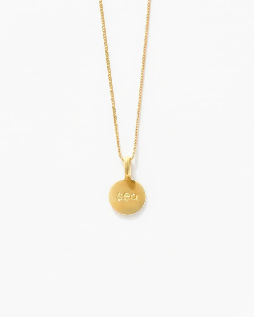 Pendant Necklaces Sea Pendant Necklace / Gold Vermeil Midori Jewelry Co.