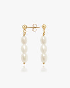 Seychelles Pearl Earrings / Gold-Filled - Midori Jewelry Co.
