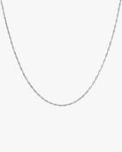Singapore Rope Chain Necklace / Sterling Silver - Midori Jewelry Co.