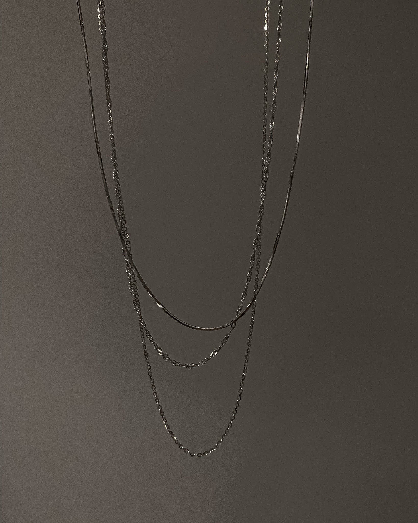 Singapore Rope Chain Necklace / Sterling Silver - Midori Jewelry Co.