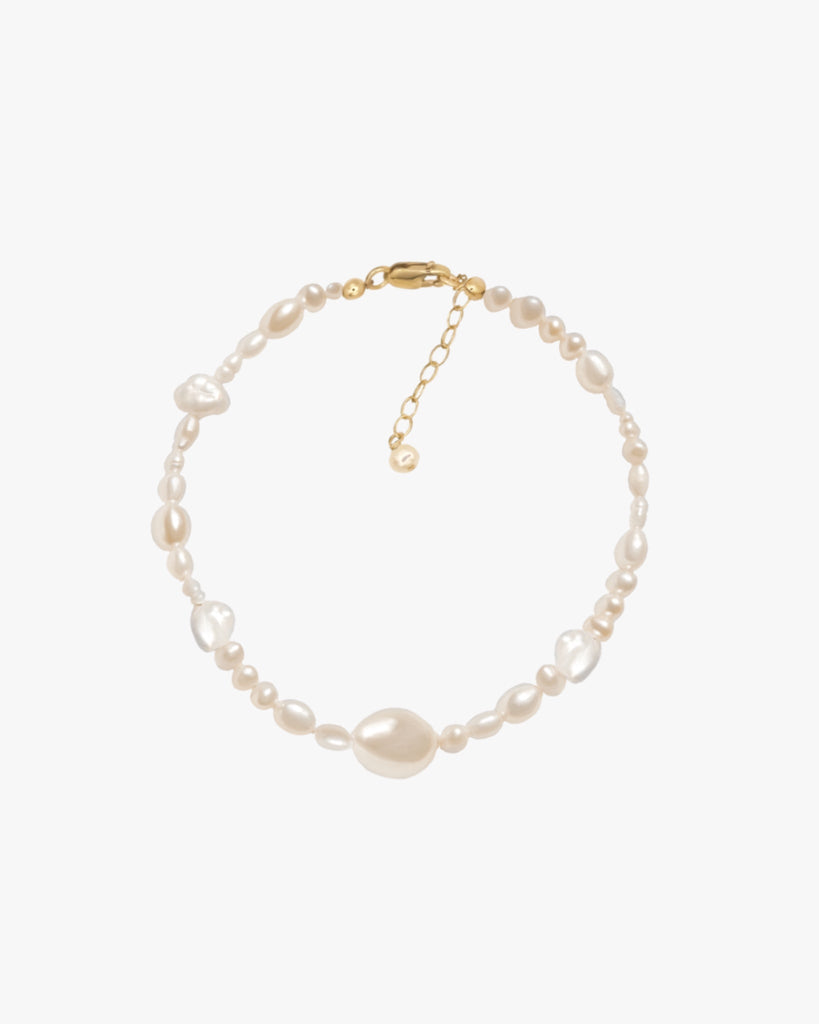 Sloane Organic Pearl Bracelet / Gold-Filled - Midori Jewelry Co.