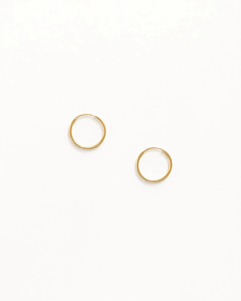 Small Infinite Hoops (12mm, Gold Filled) - Midori Jewelry Co.