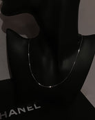 Snake Chain Necklace / Sterling Silver - Midori Jewelry Co.