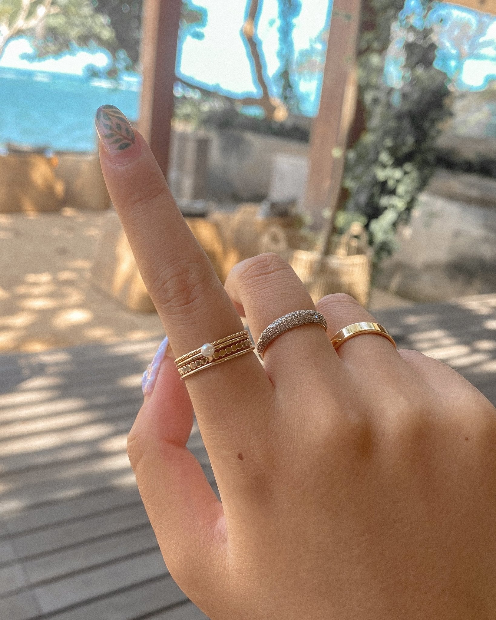 Get Golden Nail Shaped Finger Ring at ₹ 399 | LBB Shop