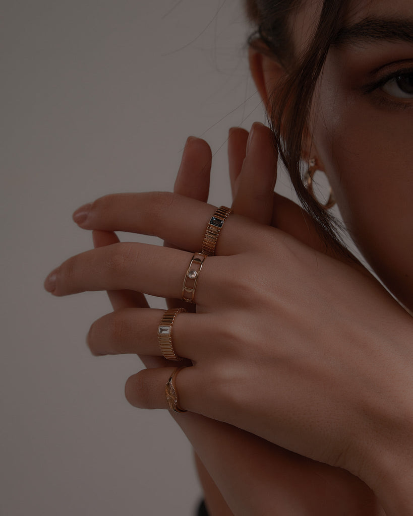 Signet Rings Sunburst Signet Ring / Gold Vermeil Midori Jewelry Co.
