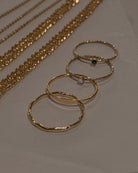 Tiny Signet Stacking Ring / Gold-Filled - Midori Jewelry Co.