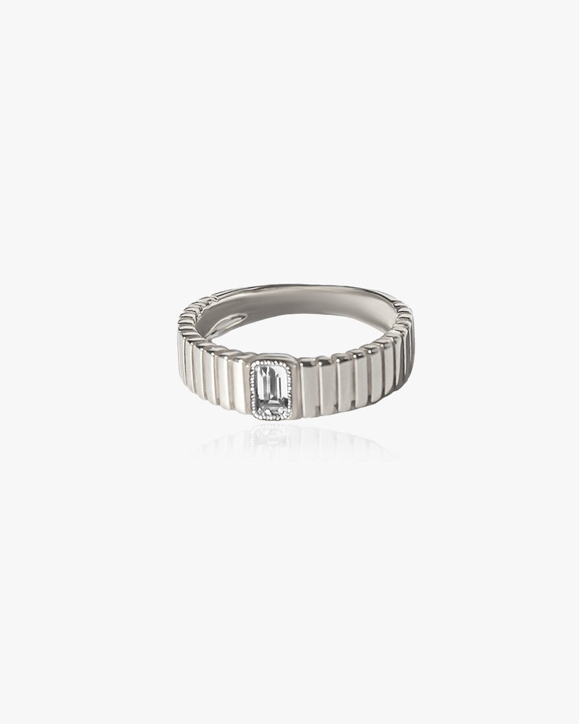 Venus Ribbed Ring / Sterling Silver - Midori Jewelry Co.