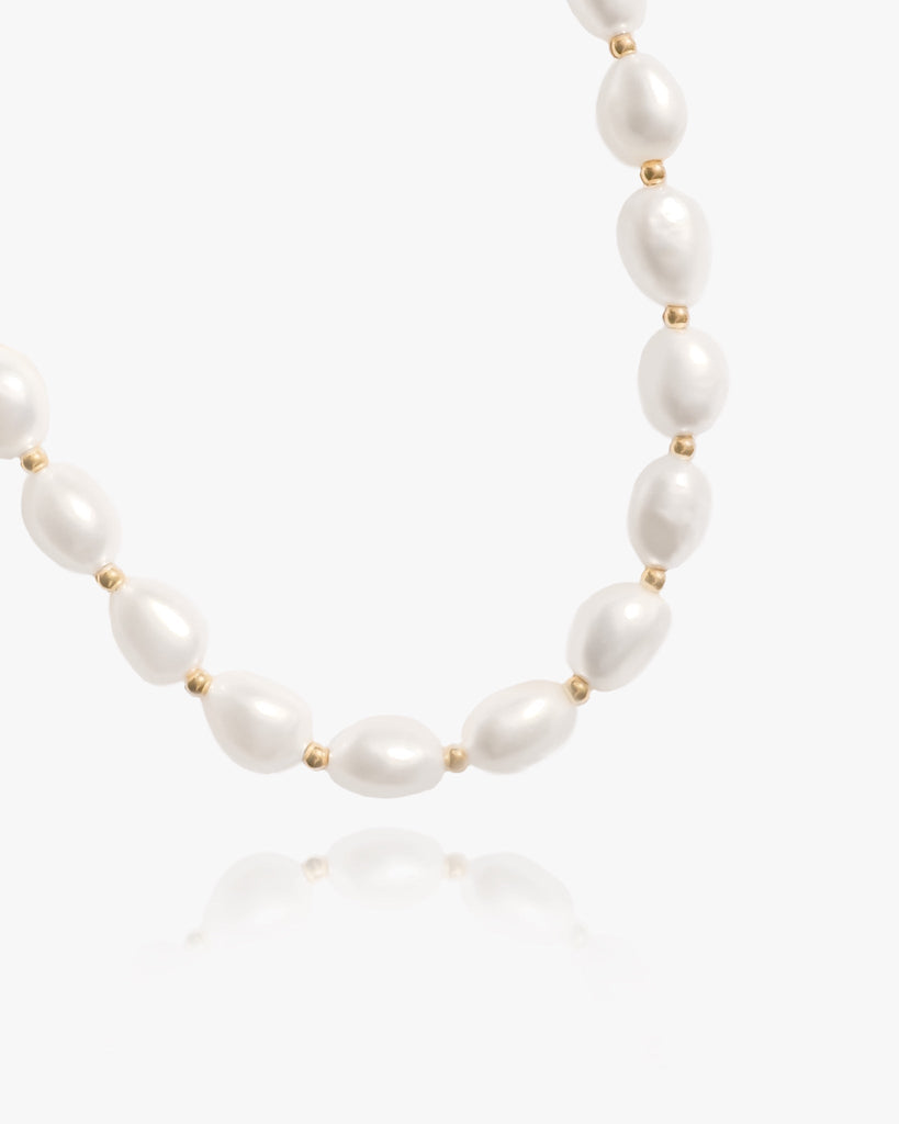 Viviana Pearl Necklace / Gold-Filled - Midori Jewelry Co.